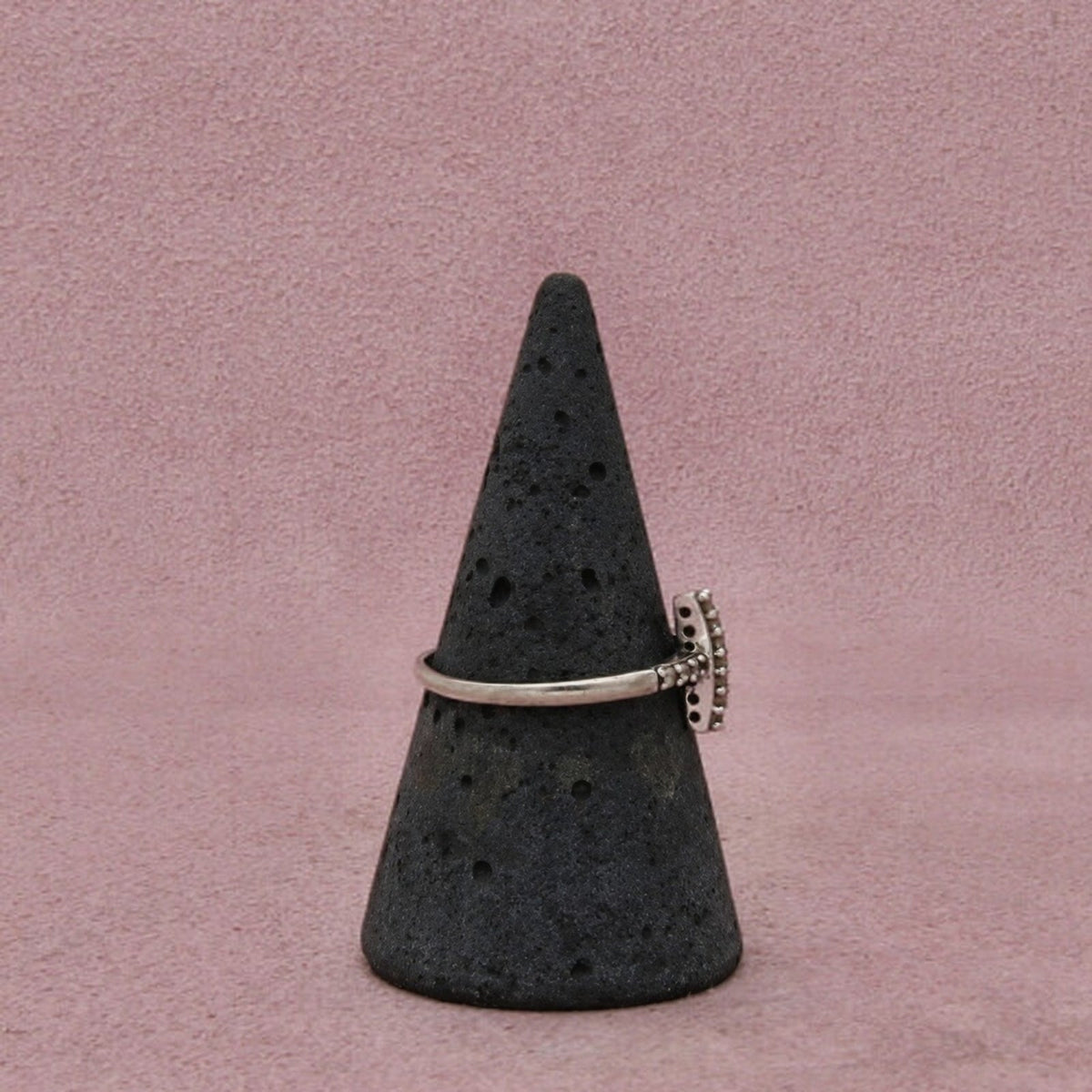 Sterling Silver Cz Cross Stack Sideways Cross Stone-Set Delicate Band Ring 8