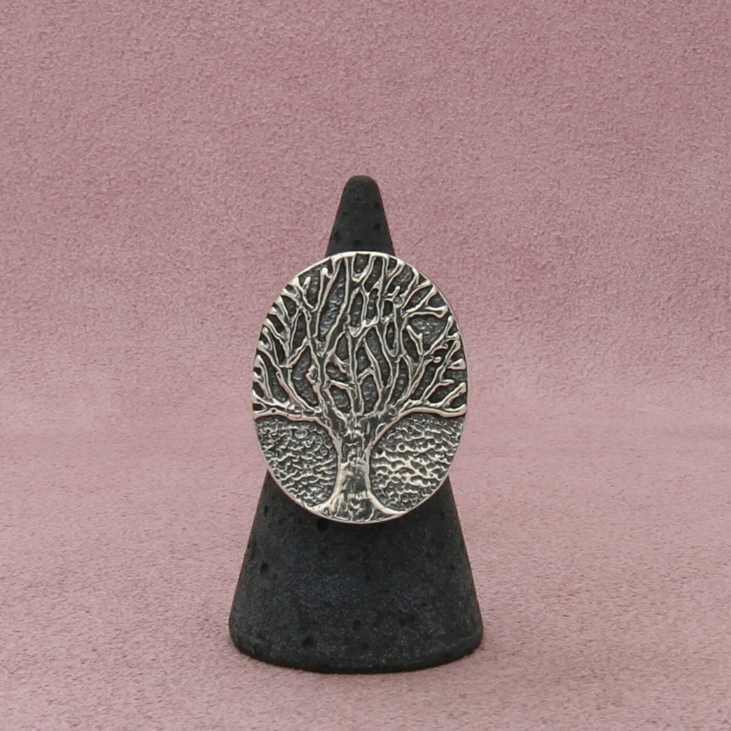 sterling silver israel tree of life ring size 6.75