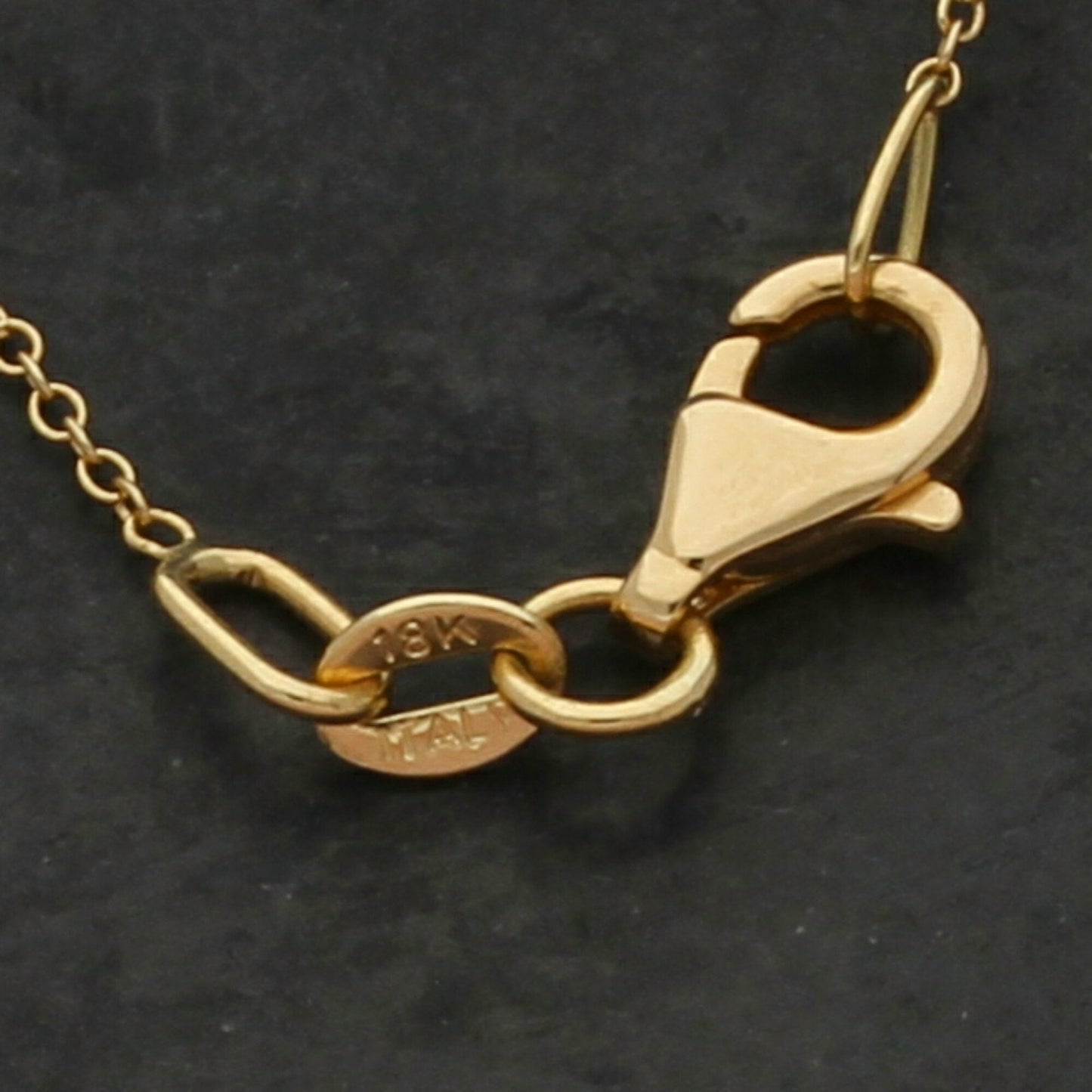 bony levy 18k yellow gold 0.05 ct diamond monaco necklace size 16-18in