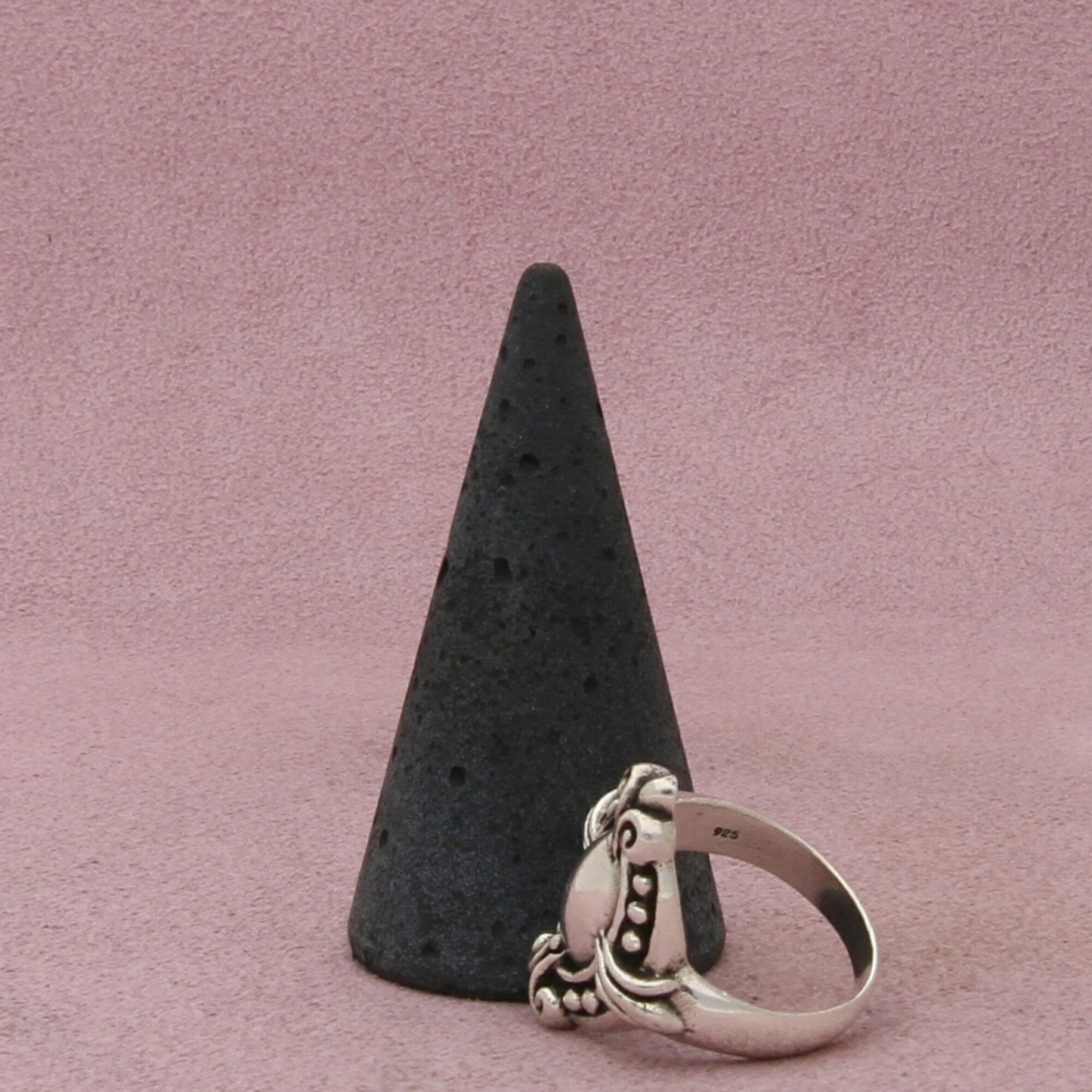 brighton sterling silver beaded scroll ring size 7