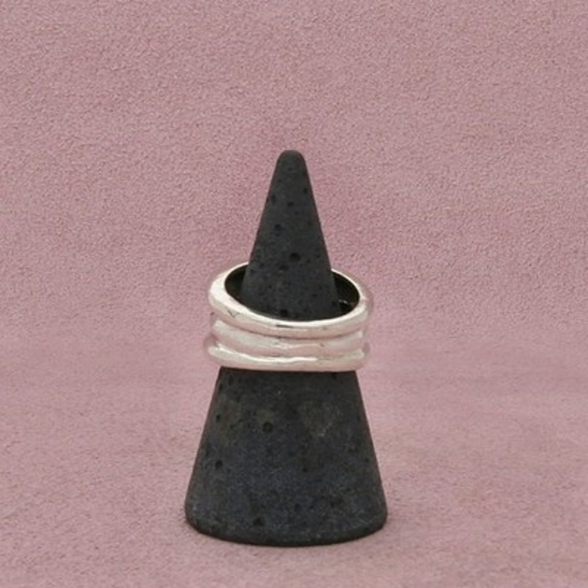 Sterling Silver Vintage Braided Raised Edge Band Ring Size 7
