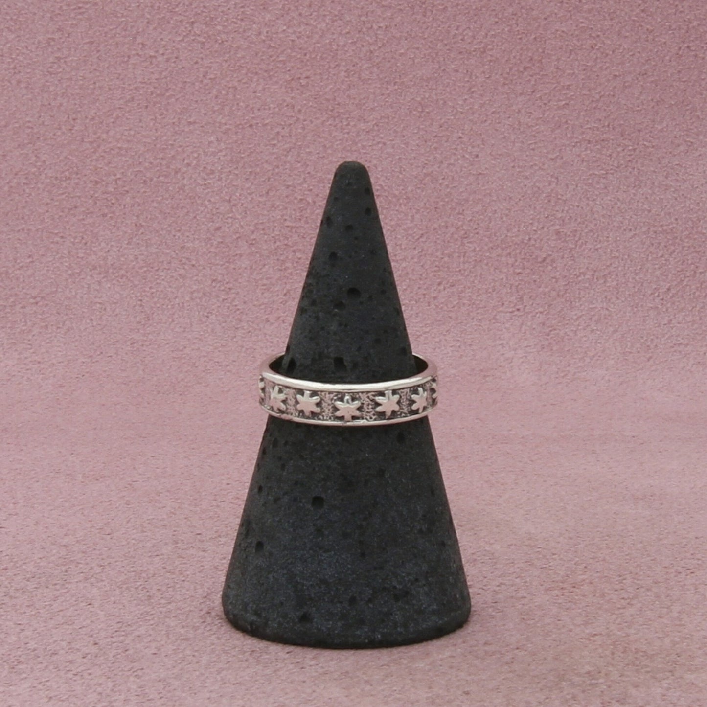 sterling silver celestial stars band ring size 6