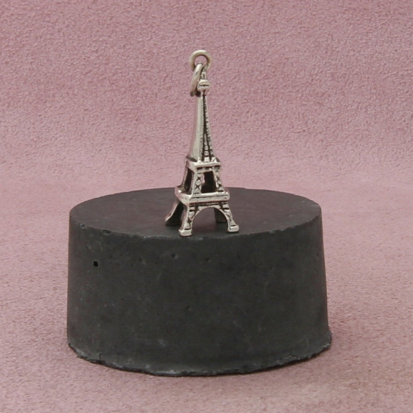 835 silver vintage 3d paris france eiffel tower travel charm pendant