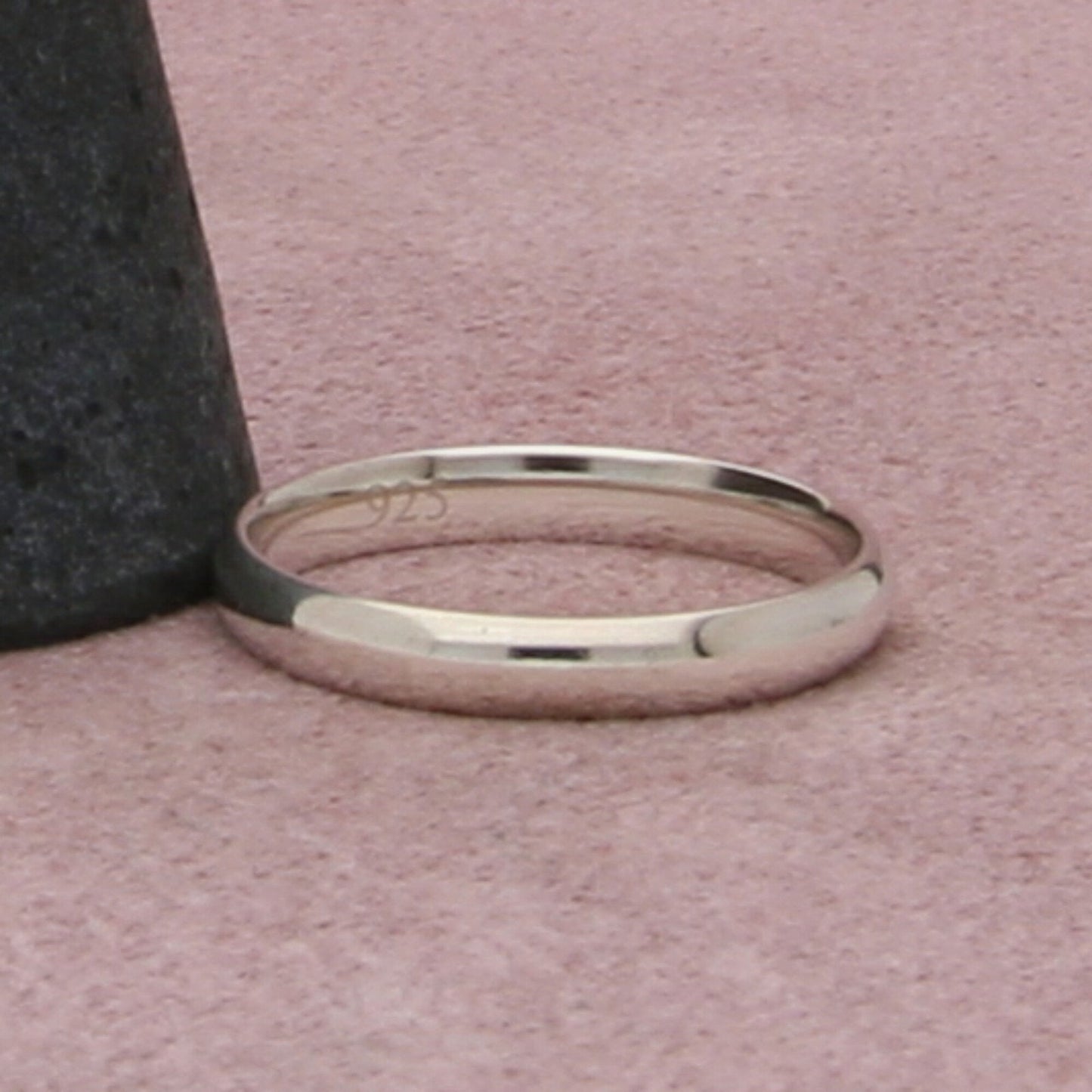 sterling silver vintage 2mm band ring size 7