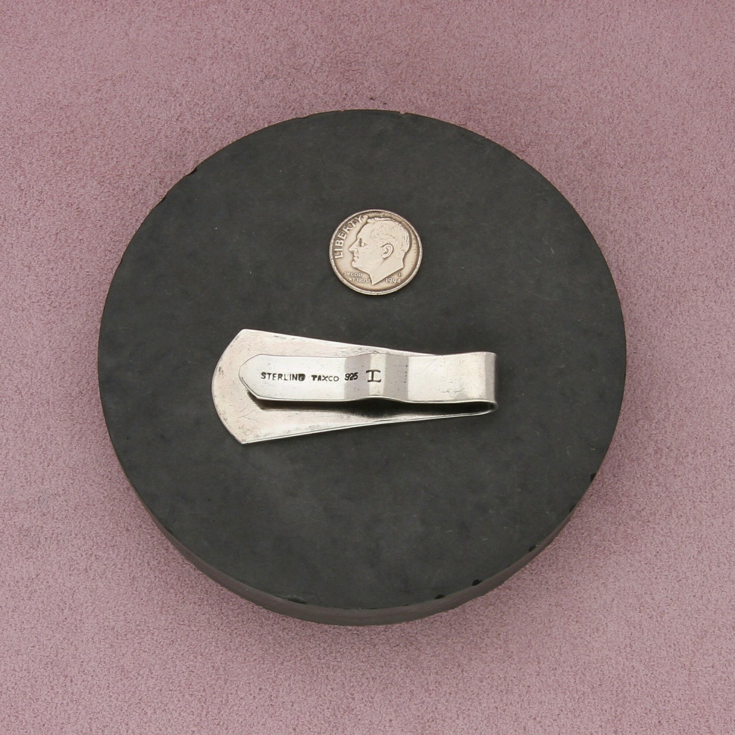 taxco mexico sterling silver vintage engravable money clip