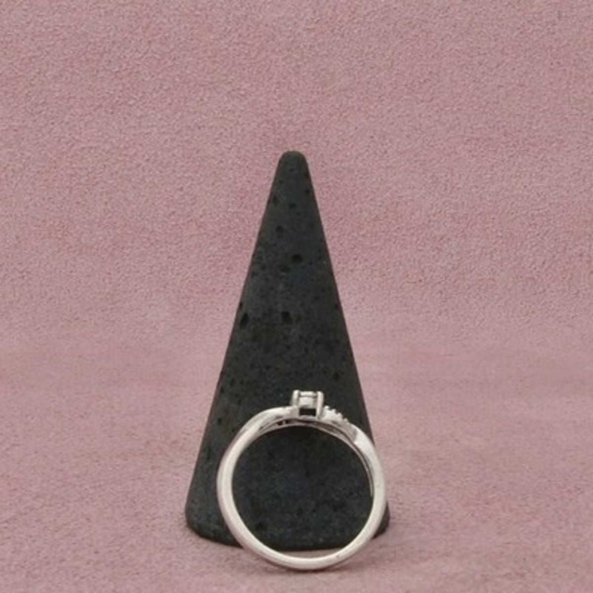 Kay Jewelers Sterling Silver Diamond Openwork Twist Ring Size 6.75