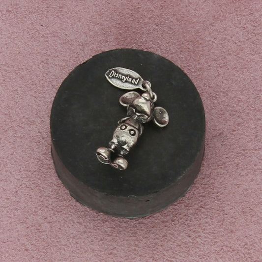 disney sterling silver vintage 3d disneyland mickey mouse charm pendant