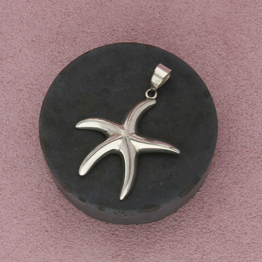 sterling silver star fish pendant