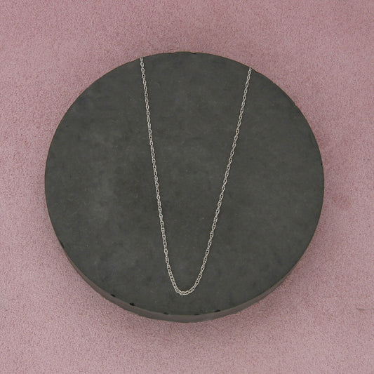 sterling silver 1mm prince of wales chain necklace size 18.75in