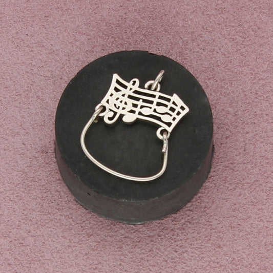 james avery sterling silver retired amazing grace music charm holder pendant