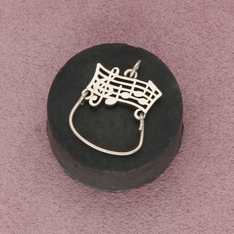 james avery sterling silver retired amazing grace music charm holder pendant