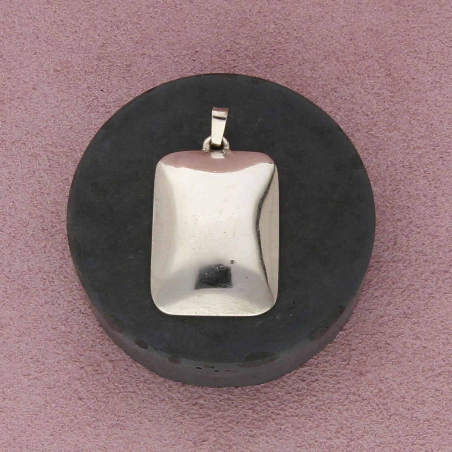 sterling silver & 14k gold vintage artisan crafted saint with crown pendant