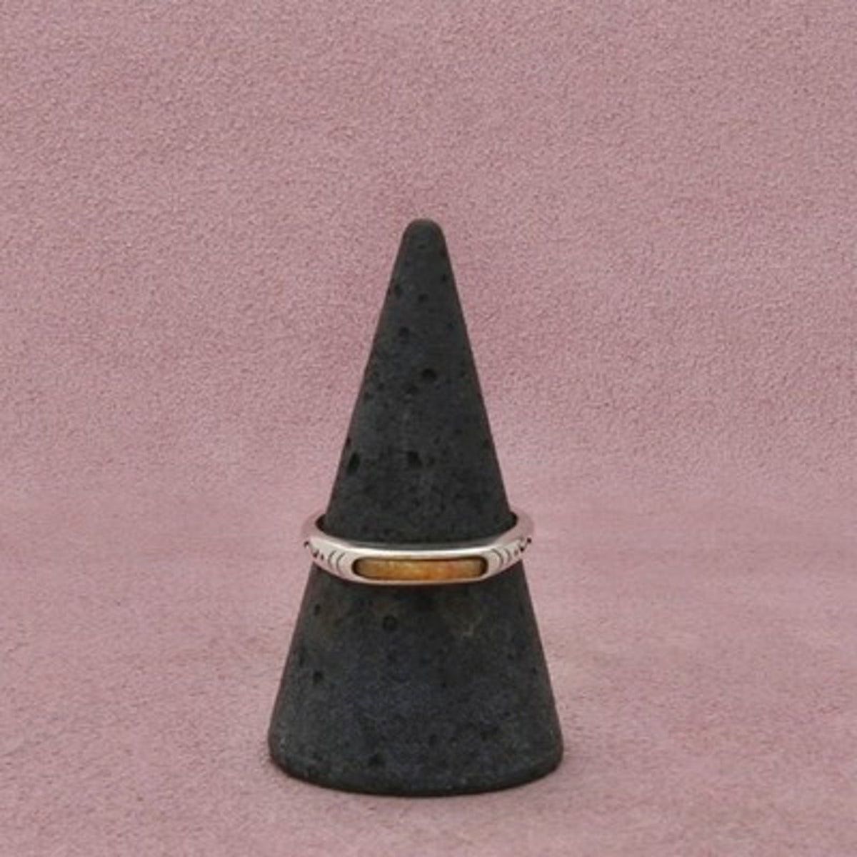 Carolyn Pollack Sterling Silver Southwestern Slim Stack Band Ring Size 8