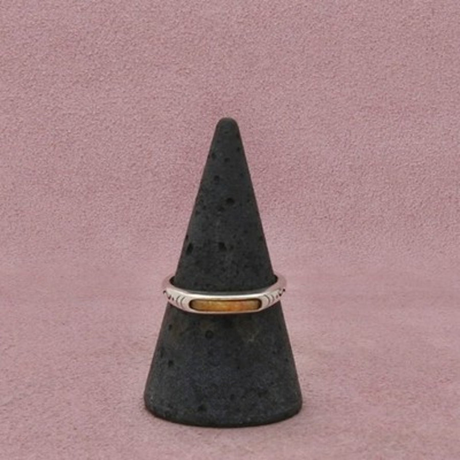 Carolyn Pollack Sterling Silver Southwestern Slim Stack Band Ring Size 8