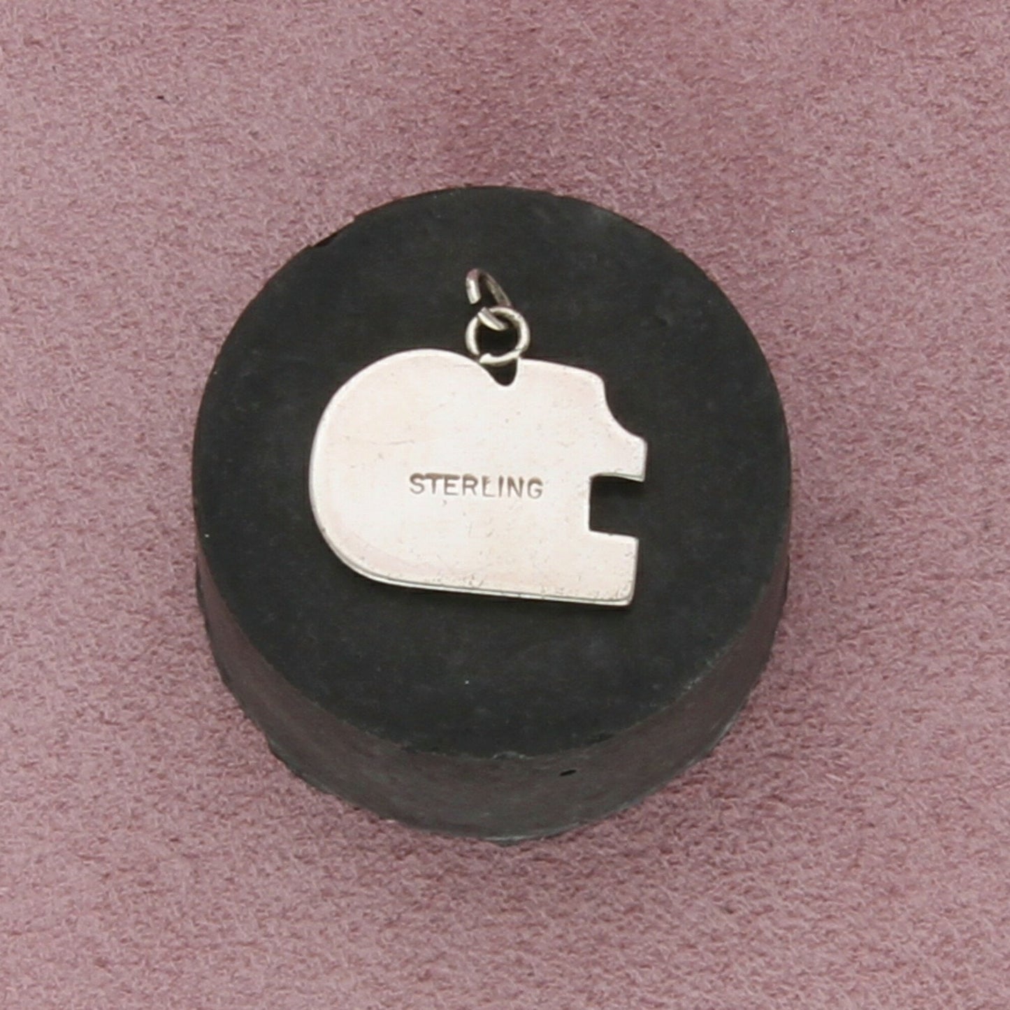 sterling silver vintage number 10 charm pendant