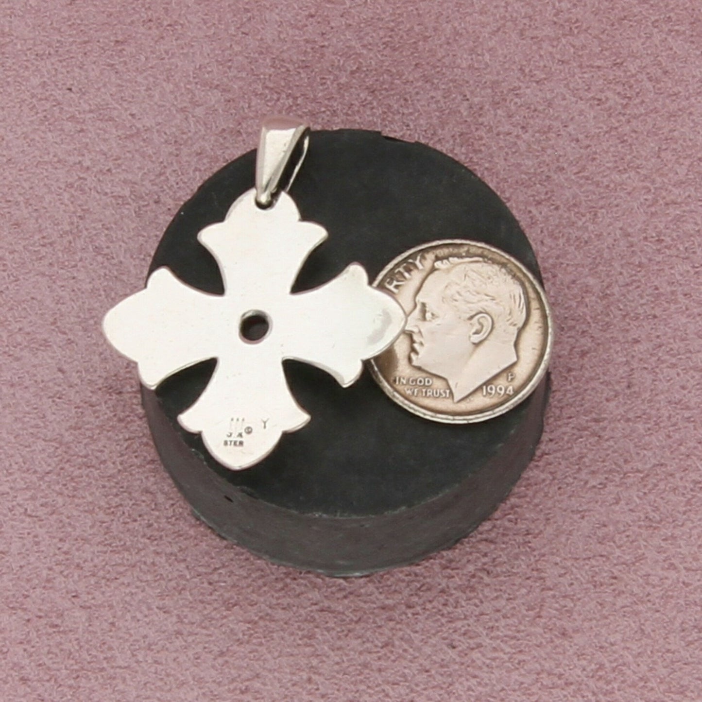 james avery sterling silver retired garnet abundant love cross pendant