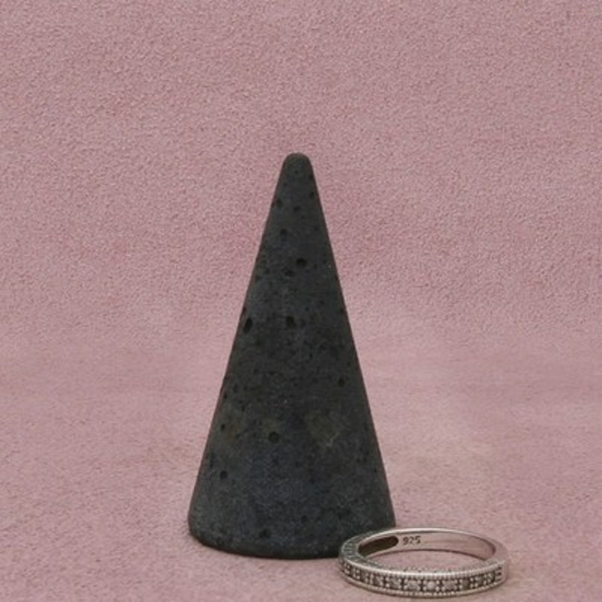 Sterling Silver C Z Milgrain Edge Beaded Detail Band Ring Size 6