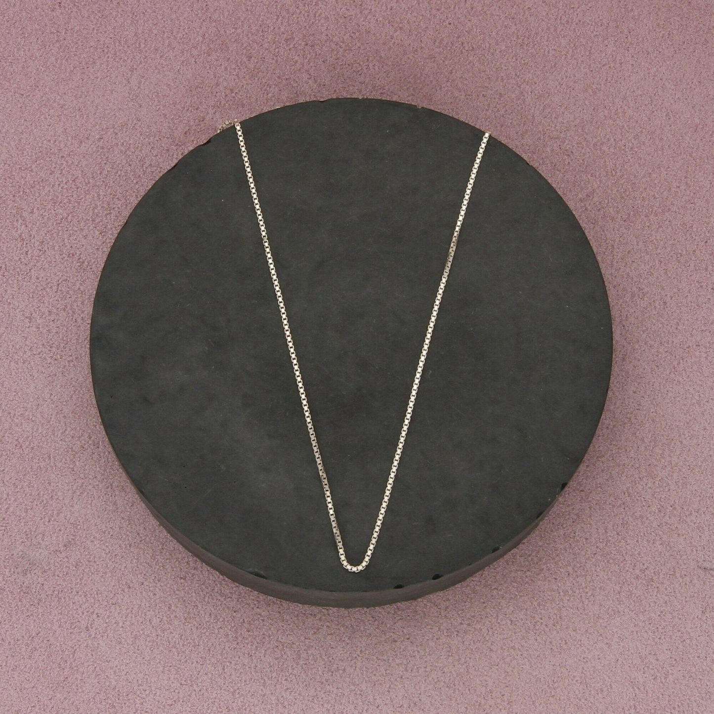 sterling silver 1mm box chain necklace size 24.25in