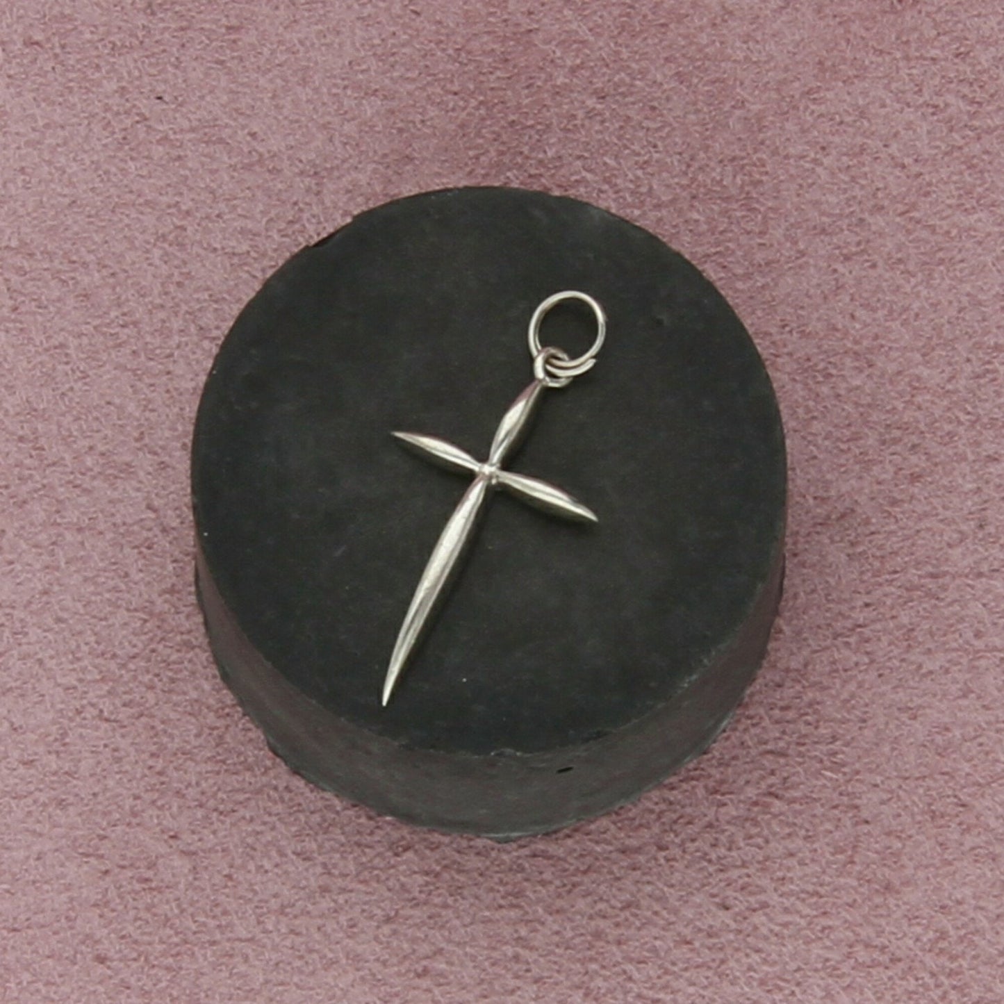 sterling silver dainty cross pendant