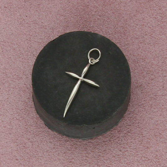 sterling silver dainty cross pendant