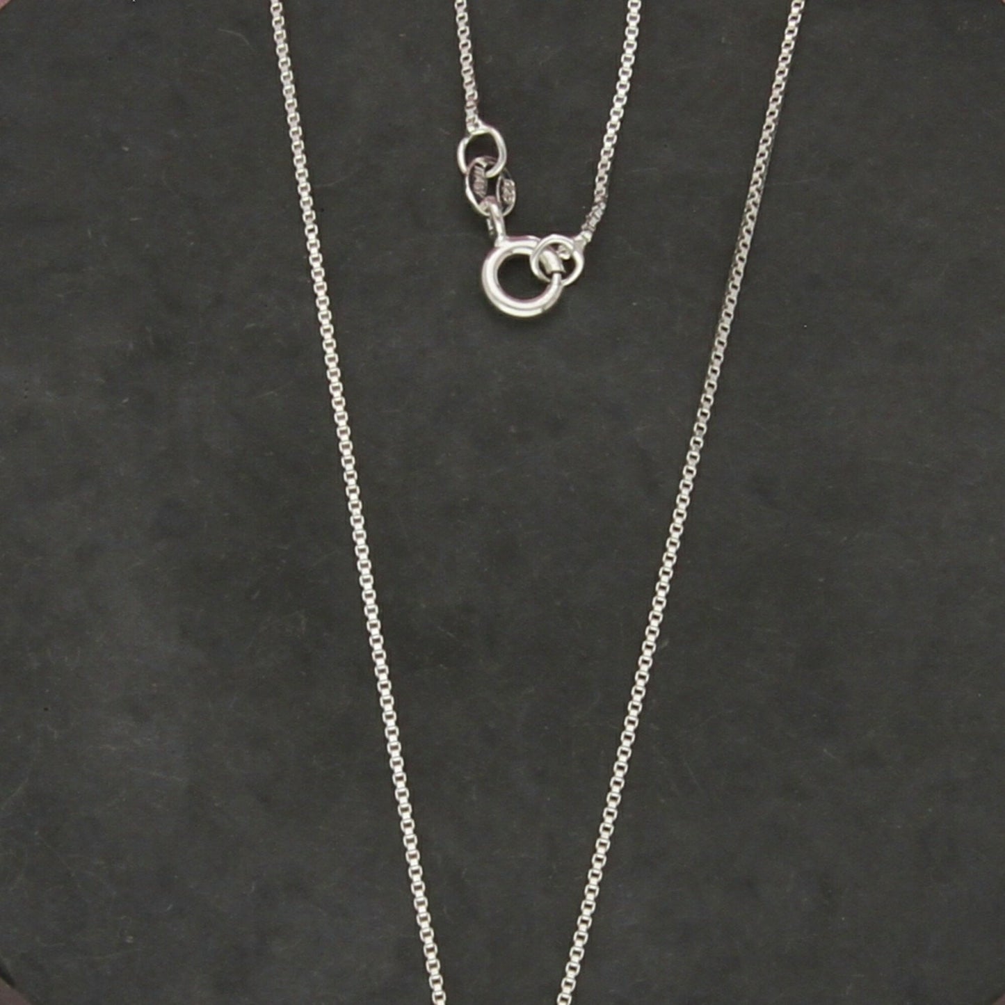 sterling silver italy 1mm box chain necklace size 19.75in