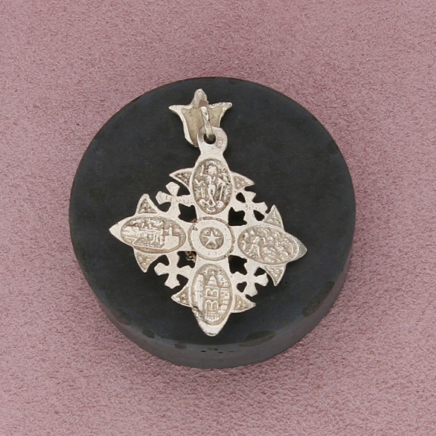 sterling silver vintage crusaders cross pendant