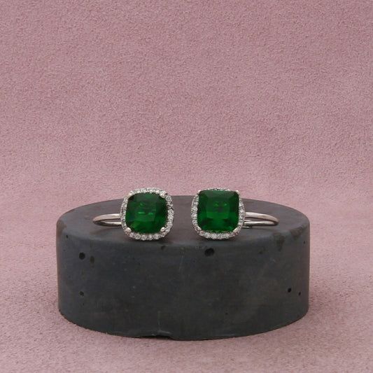 sterling silver green chrome diopside leverback earrings