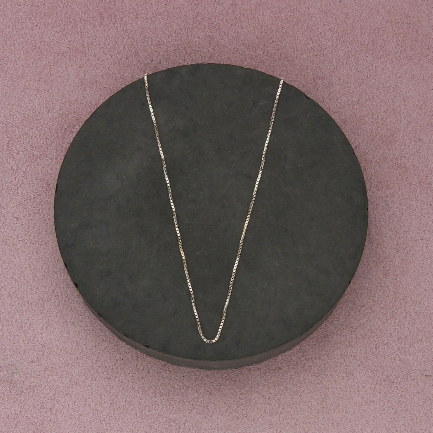 sterling silver italy 1mm box chain necklace size 18in