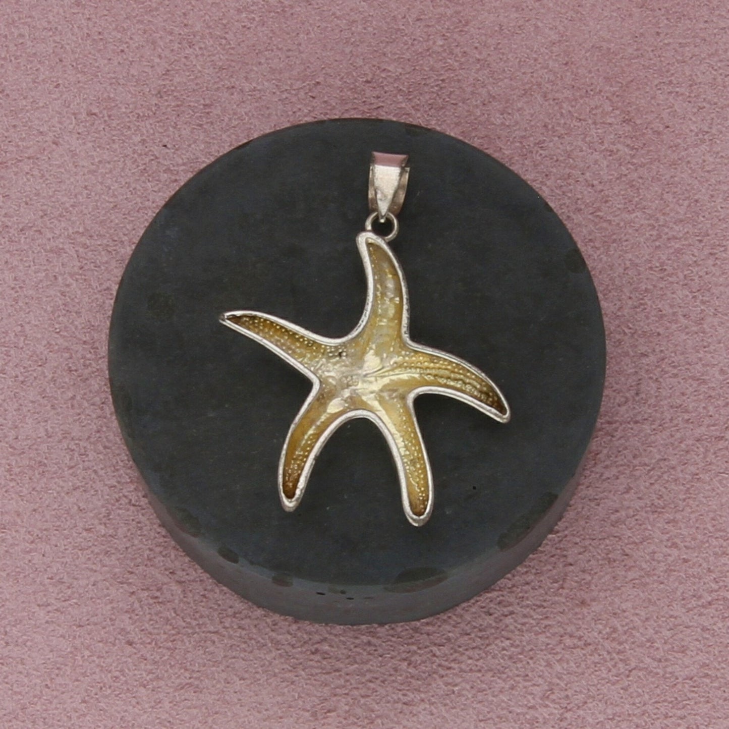 sterling silver star fish pendant