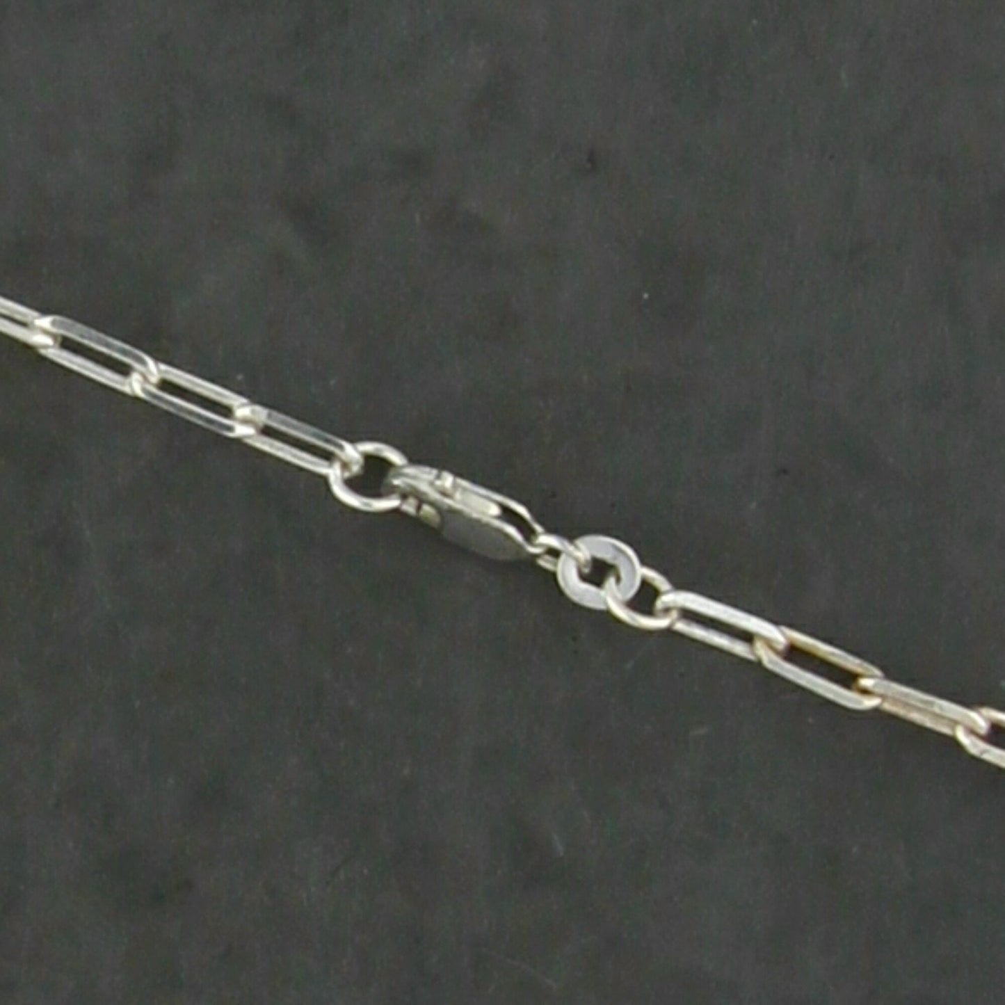 sterling silver hearts paperclip chain necklace size 30in