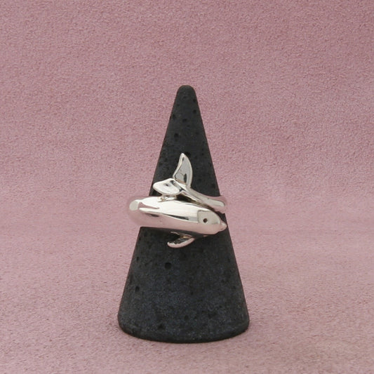 kabana sterling silver vintage dolphin ring size 7.25