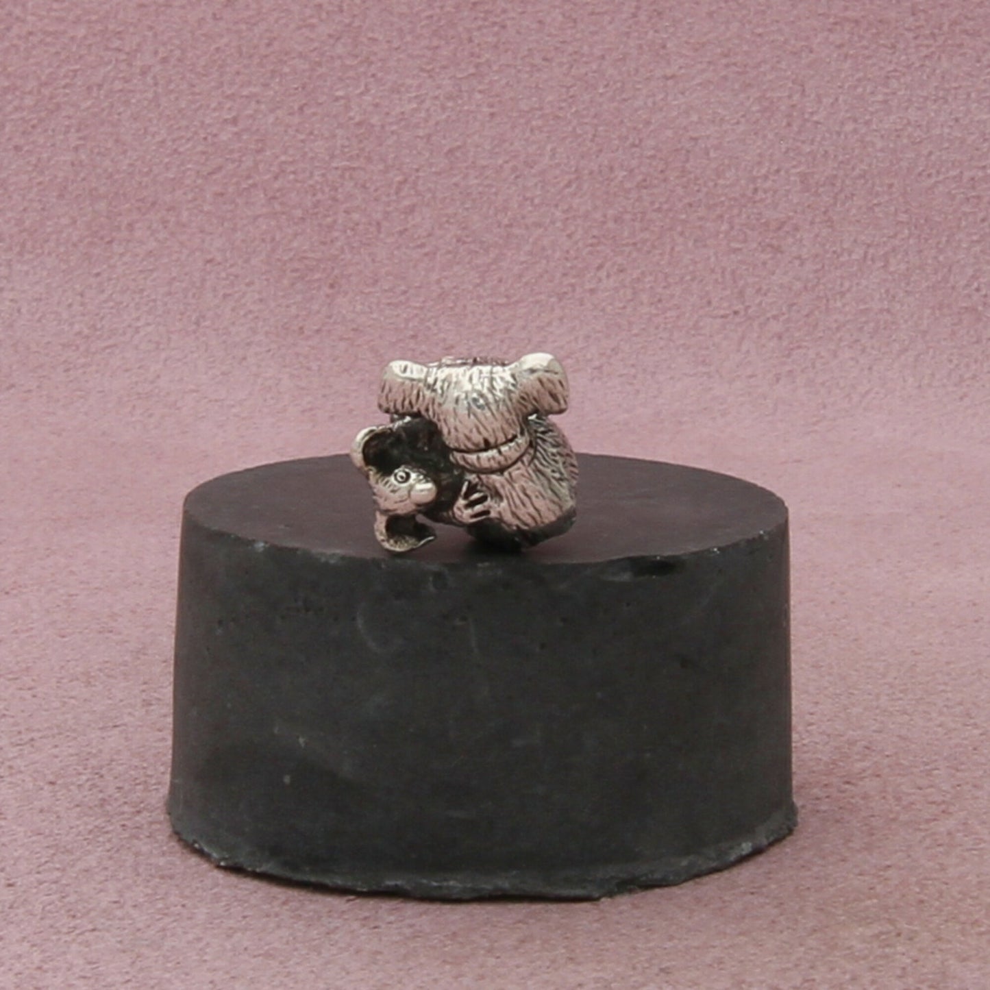 trollbeads sterling silver mom & baby koala bear retired bead charm