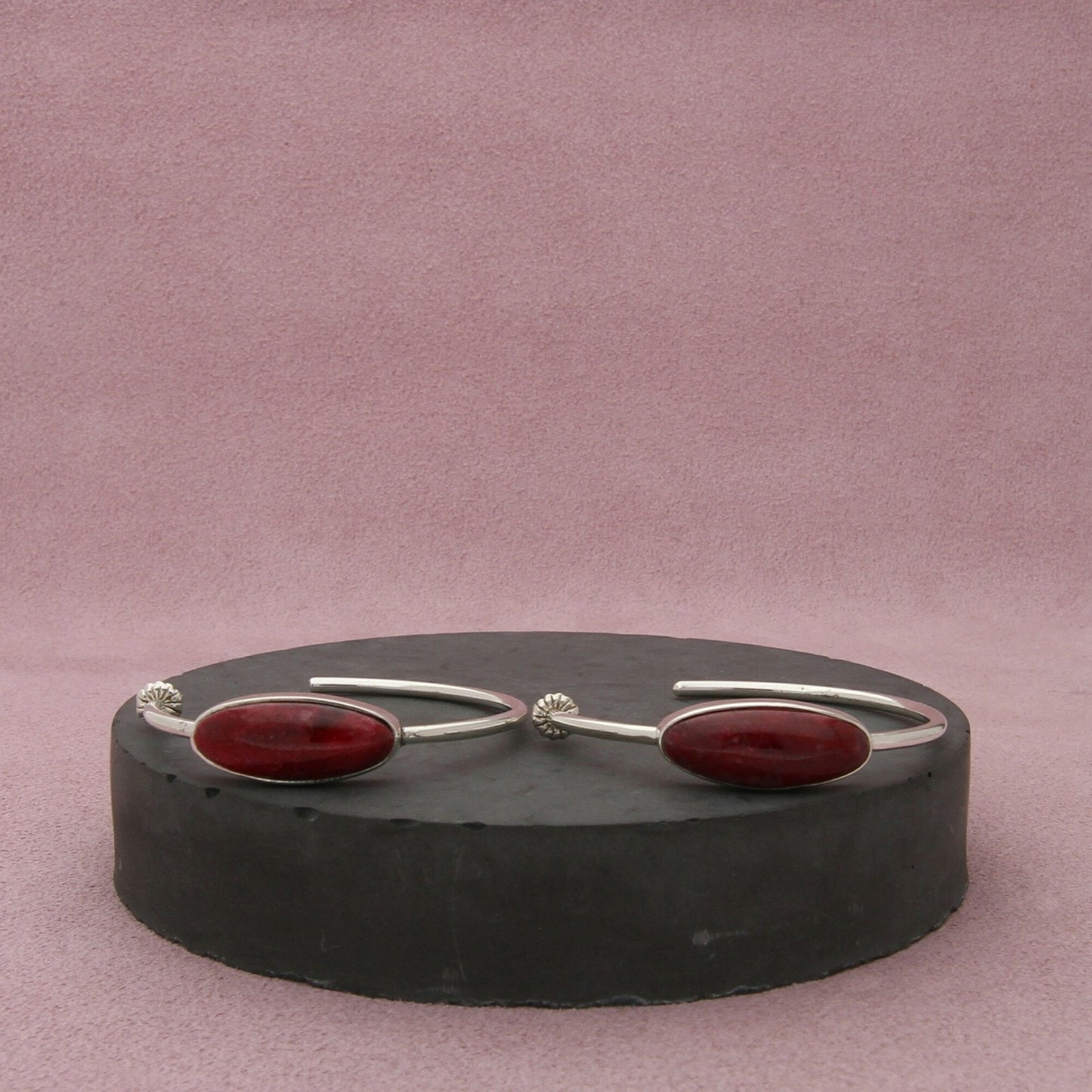 jay king sterling silver spiny oyster hoop earrings