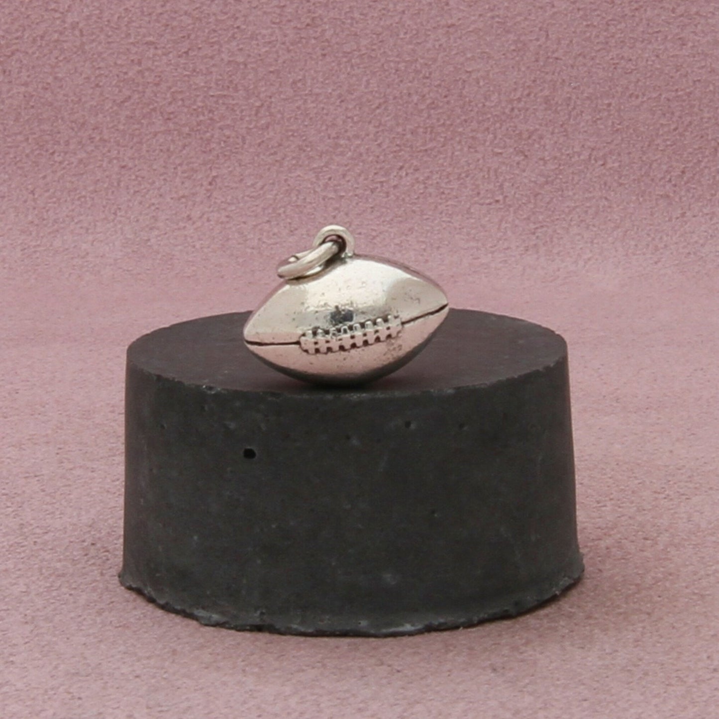 james avery sterling silver retired 3d football charm pendant
