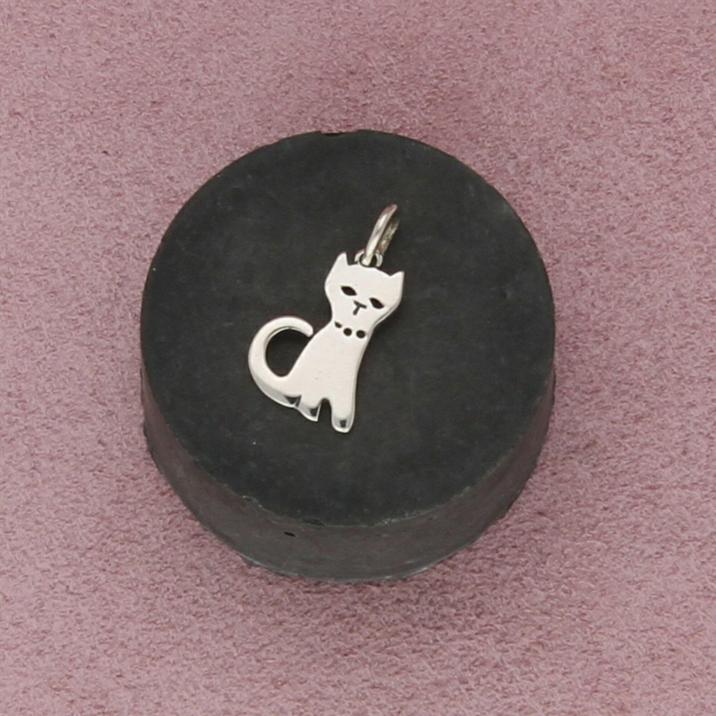 james avery sterling silver retired kitten cat charm pendant