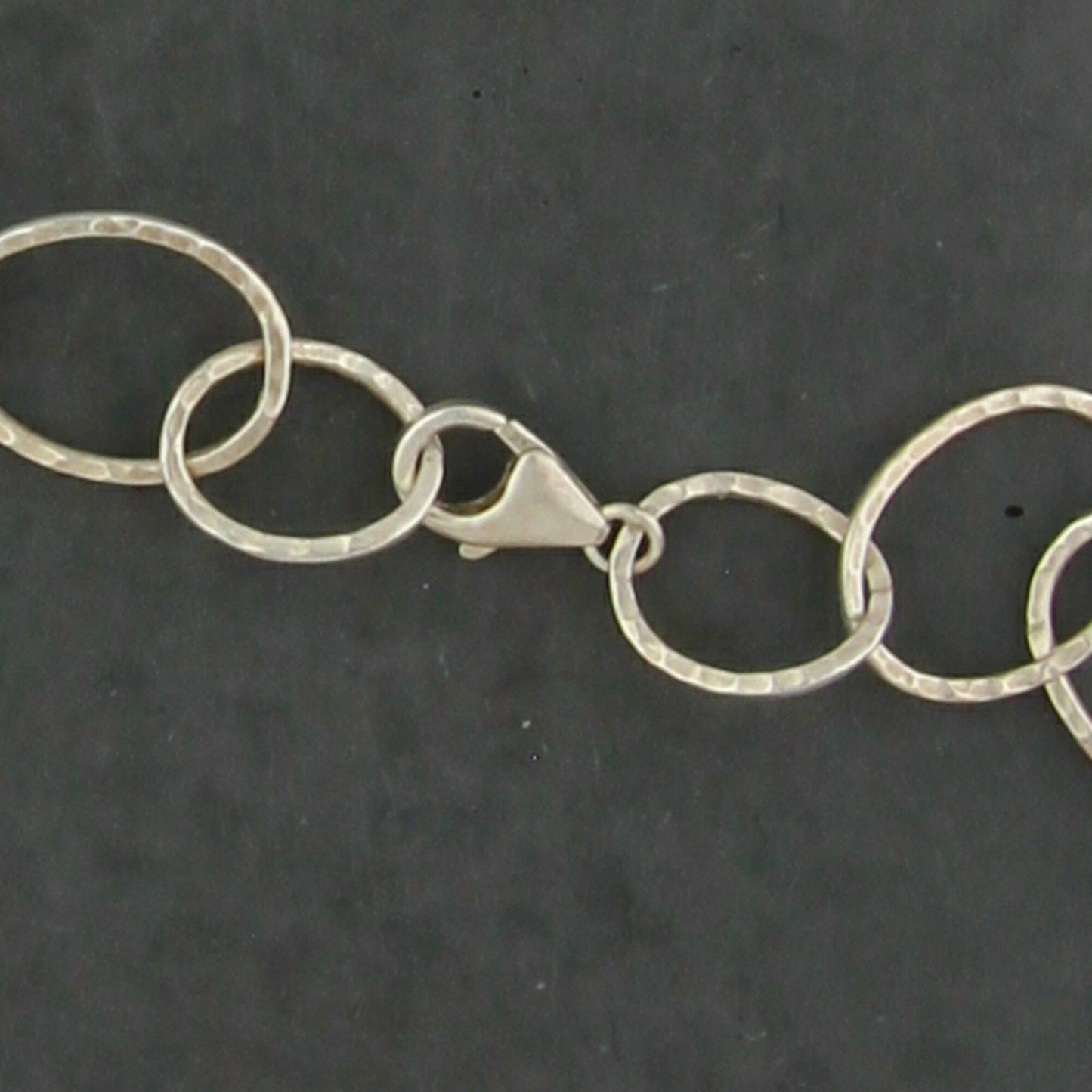 silpada sterling silver hammered oval link chain necklace size 23.5in