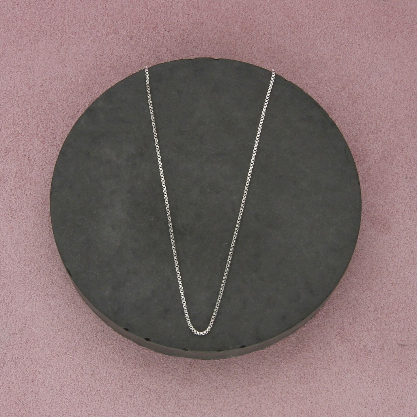 sterling silver italy 1mm box chain necklace size 18in