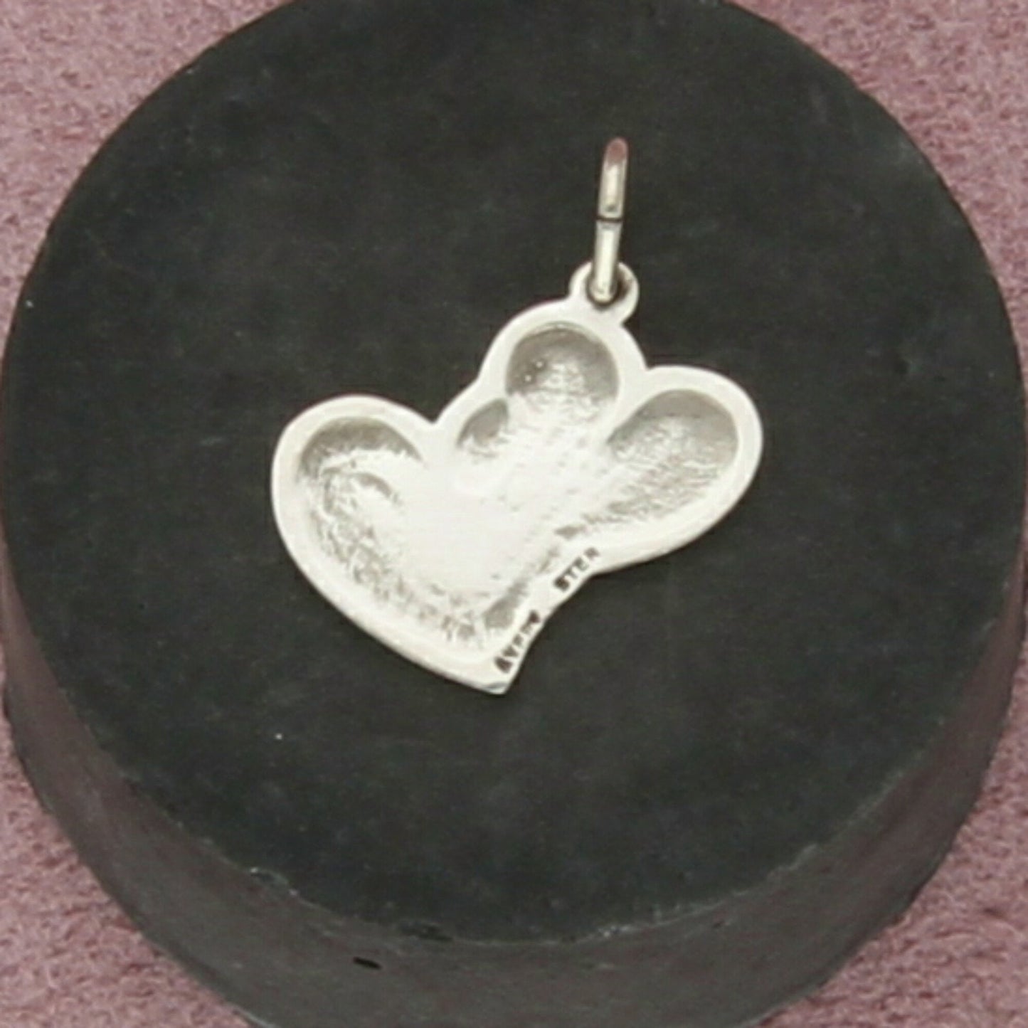 james avery sterling silver retired double heart charm pendant