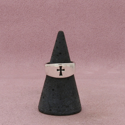 james avery sterling silver narrow crosslet ring size 5.75