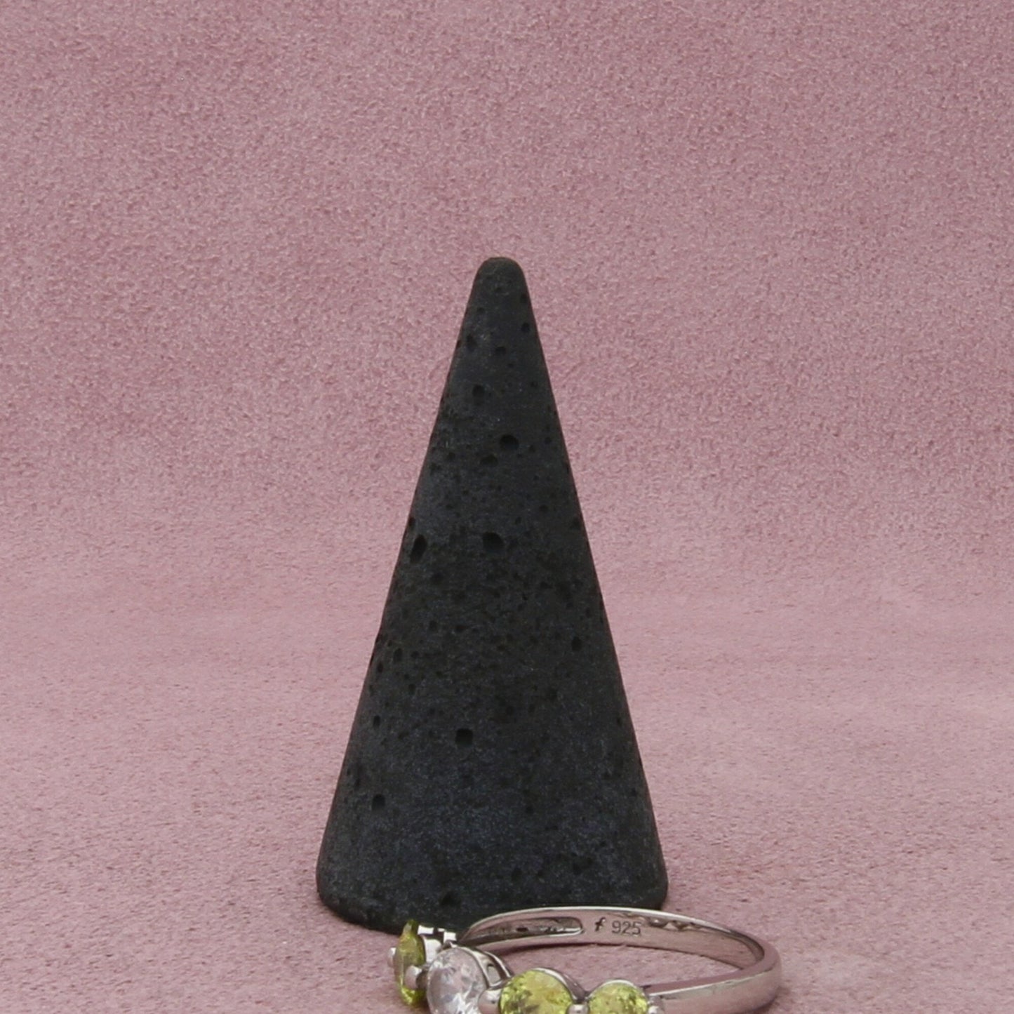 sterling silver round-cut yellow & clear cz ring size 11.5