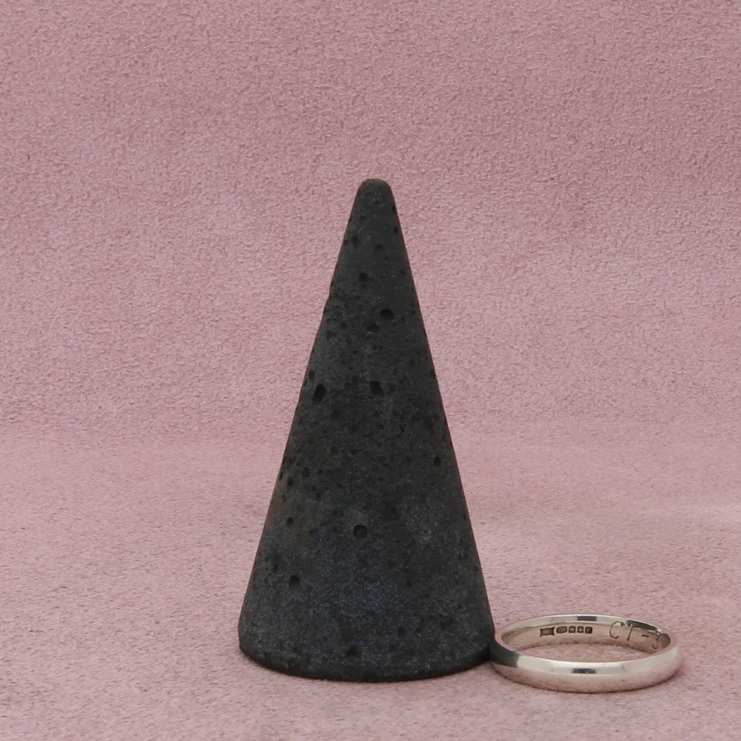 sterling silver vintage british smooth stack band ring size 6