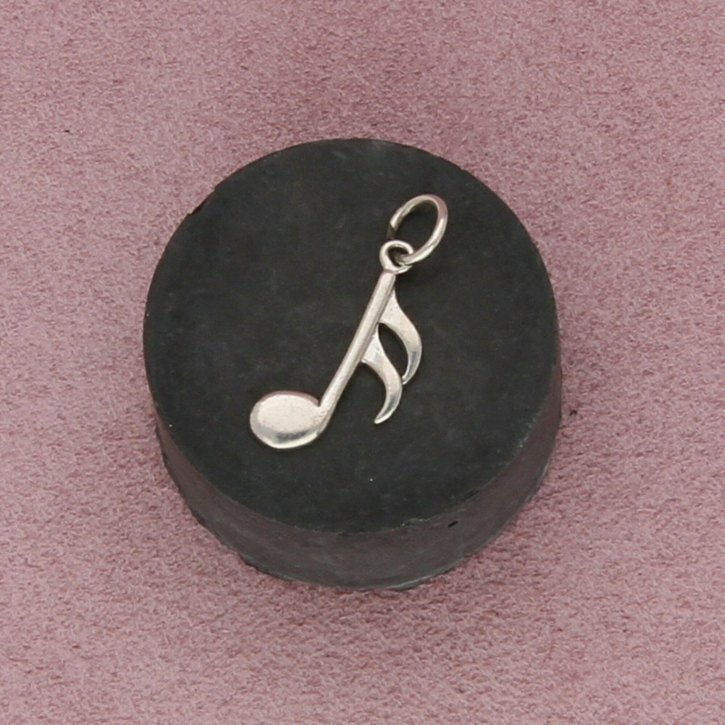 sterling silver vintage musical note charm pendant