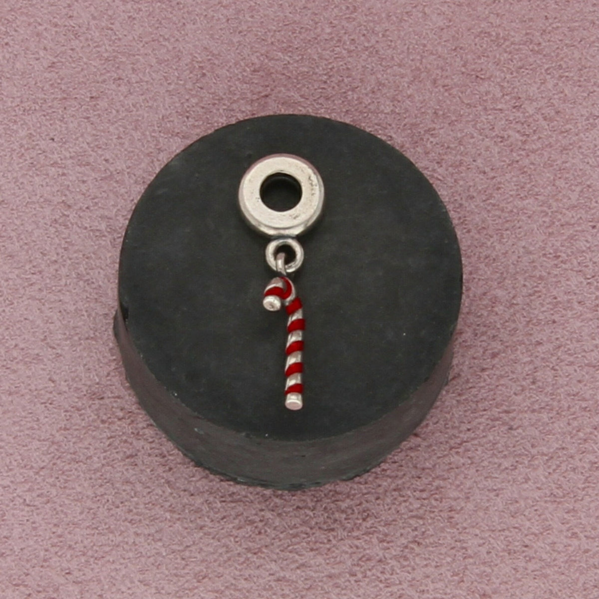 pandora sterling silver authentic christmas enamel candy cane (791193) charm