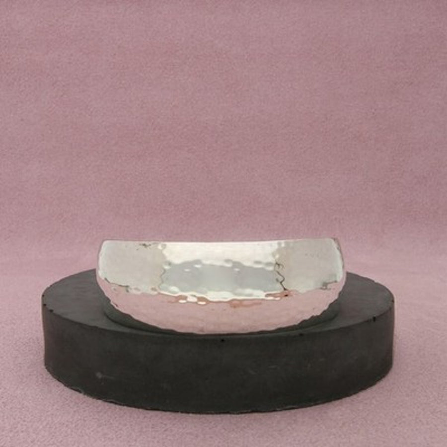 Mexico Sterling Silver Vintage Wide Hammered Cuff Bracelet Size 6.75in