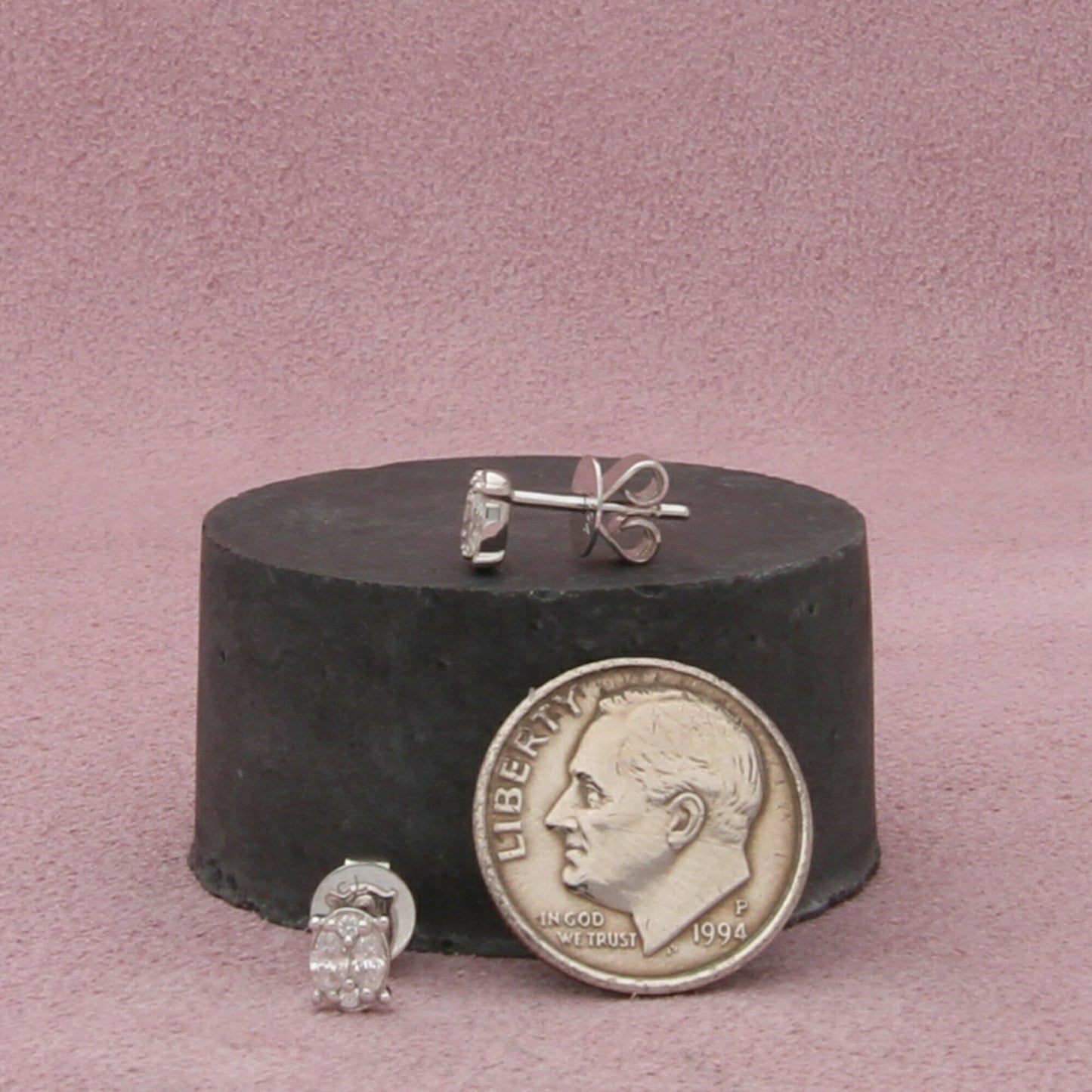 bony levy 18k white gold 0.23 ct diamond mika stud earrings