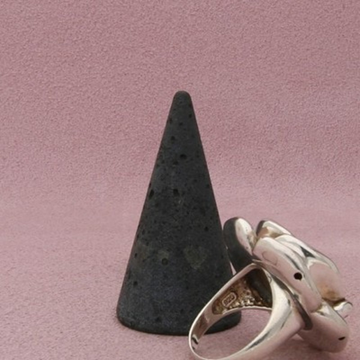 Sterling Silver Hollow Rose Flower Layered Petals Ring Size 8.5