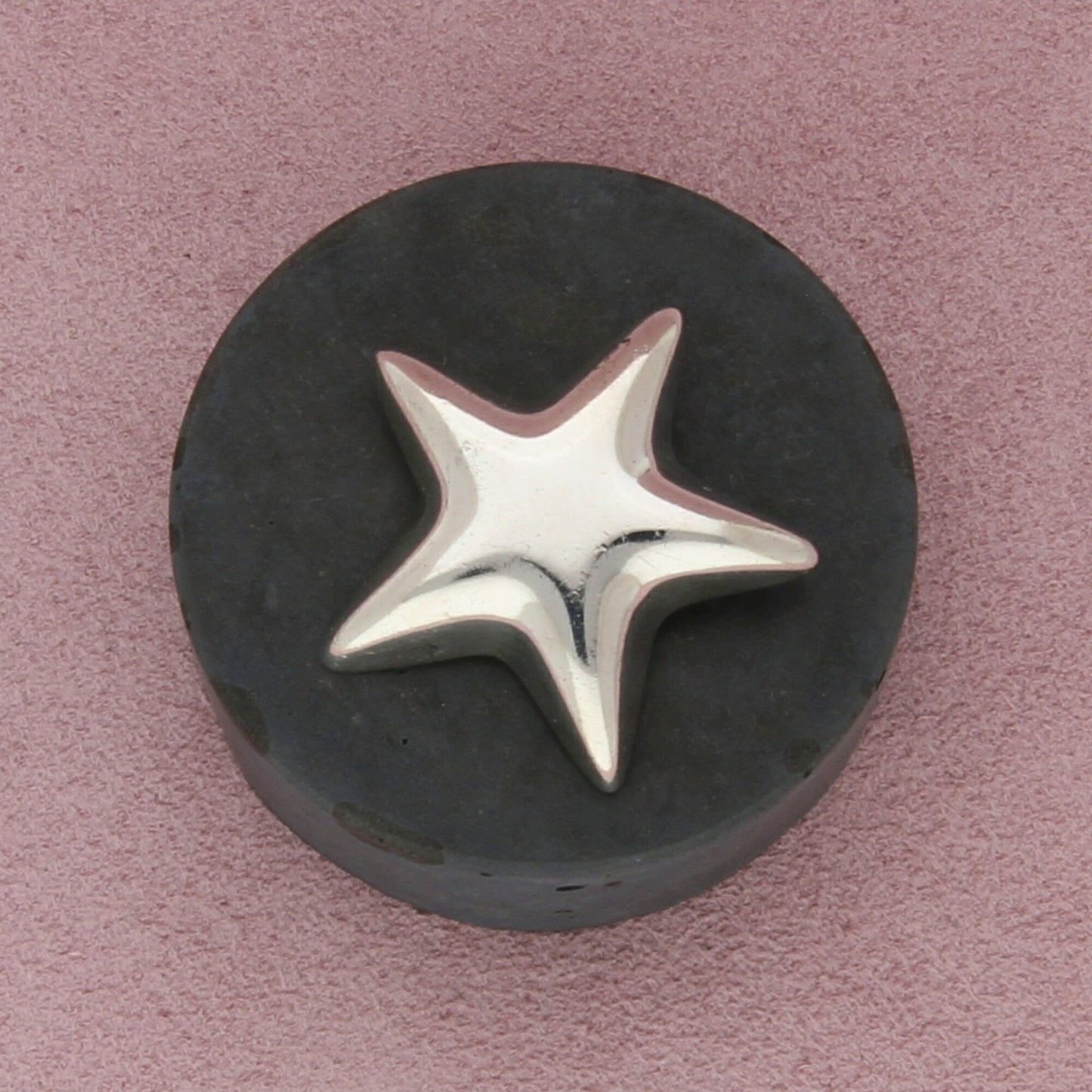 tiffany & co sterling silver vintage puffy star brooch