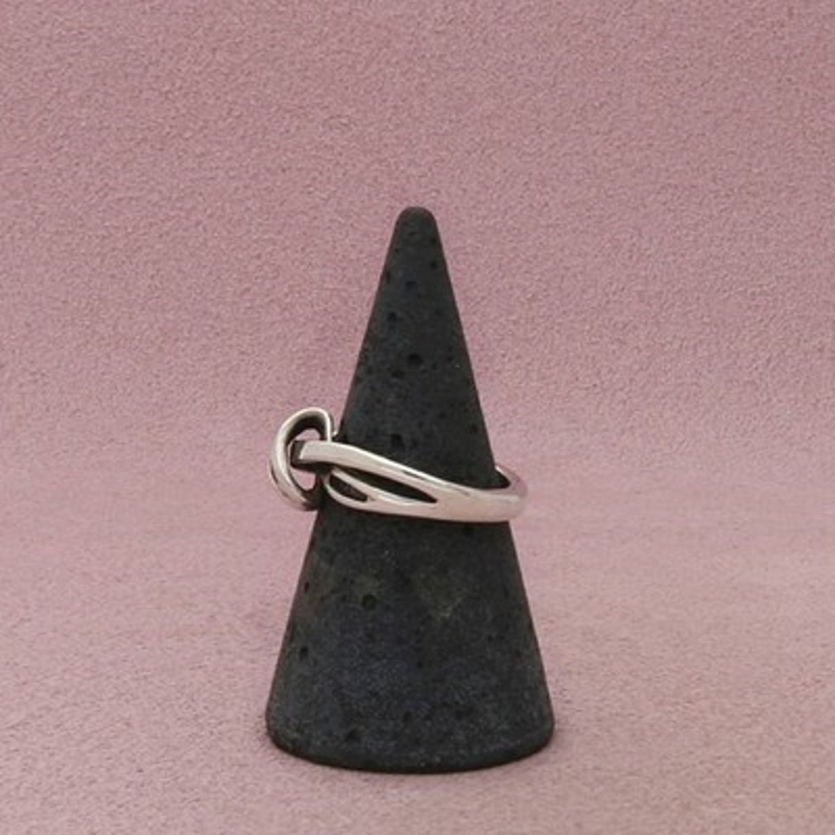 Zales Sterling Silver Diamond Openwork Crossover Ring Size 6.5