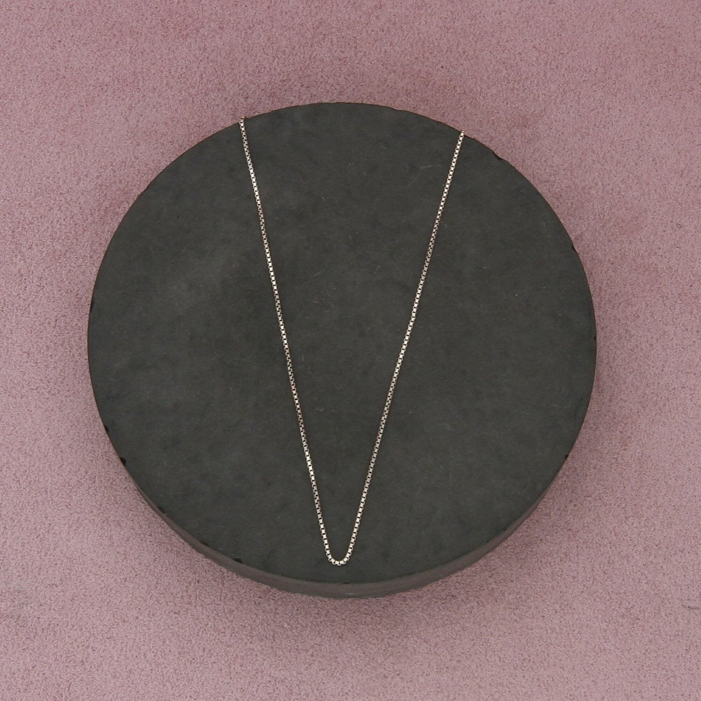 sterling silver italy 1mm box chain necklace size 19in