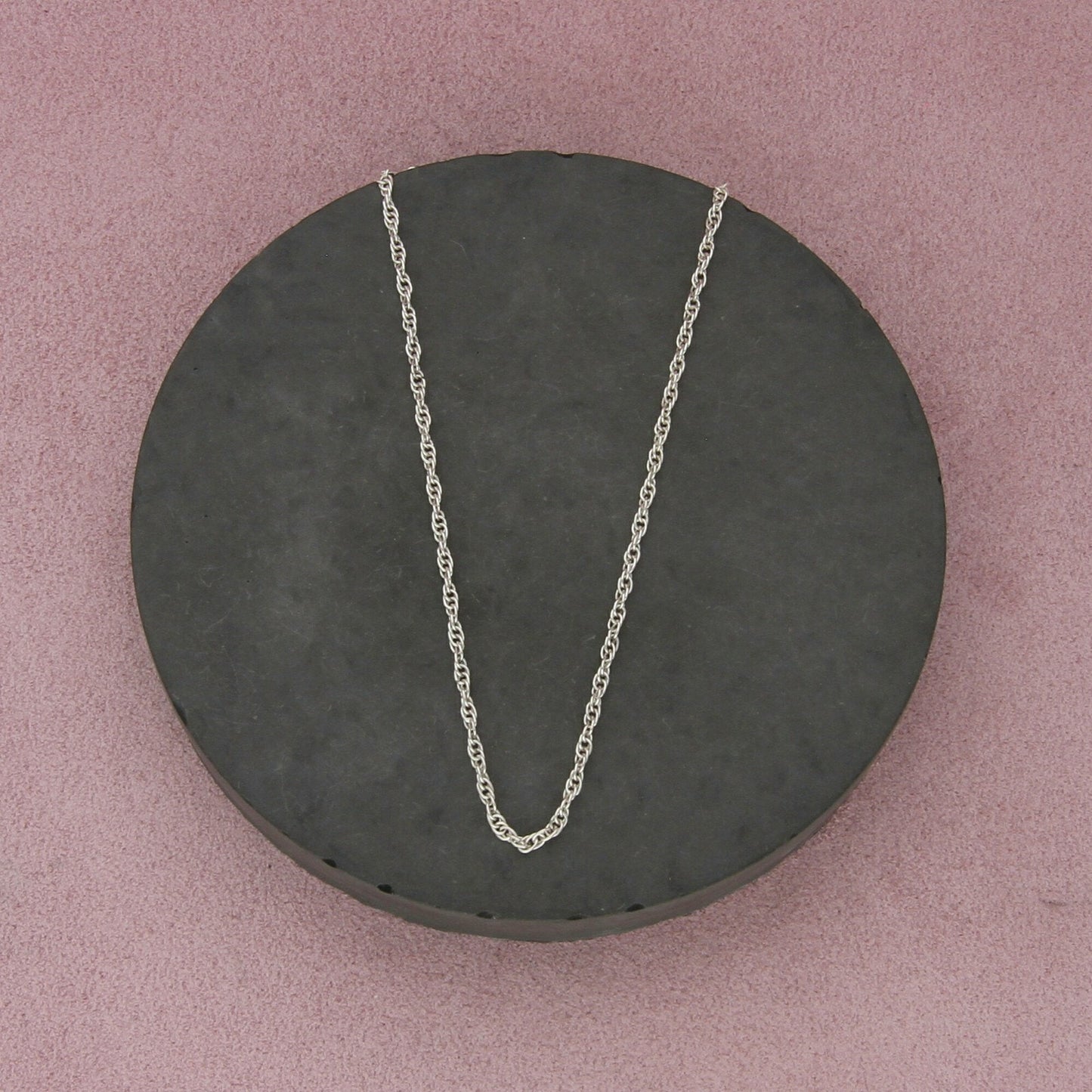 sterling silver 2mm prince of wales chain necklace size 19.5in